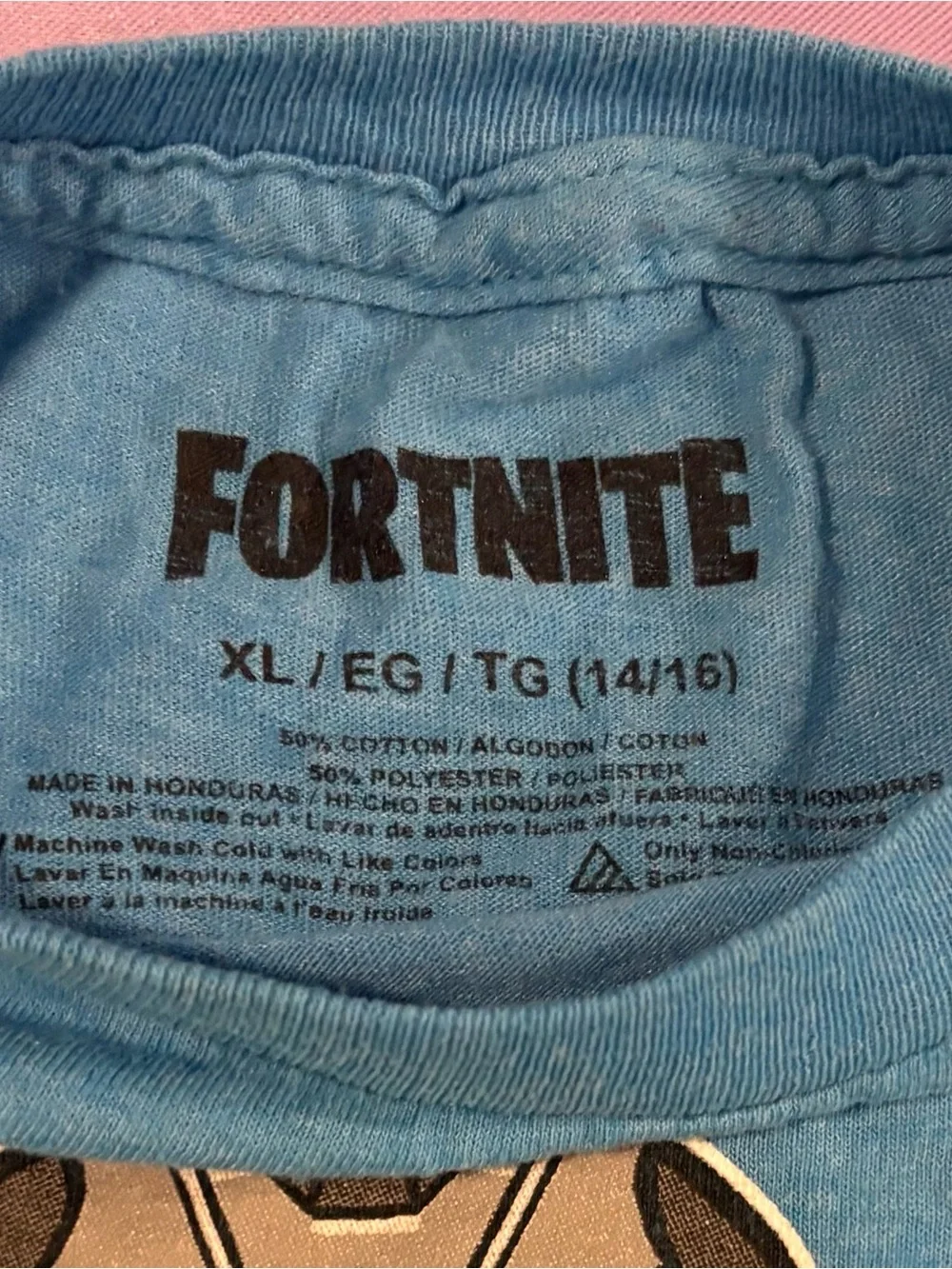 Fortnite Kids Light Blue Short Sleeve Graphic Tee